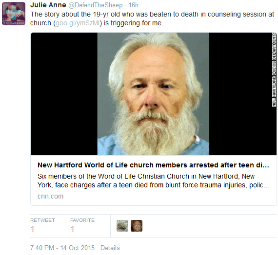 Hannah lie -story of 19 yr old beaten to death in counselling is triggering for me