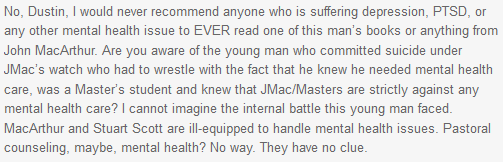 JAS -John MacArthur suicide