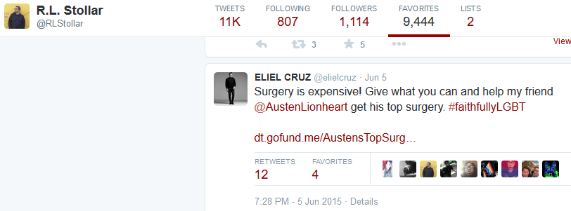 RL Stollar -fav gofundme for sex change